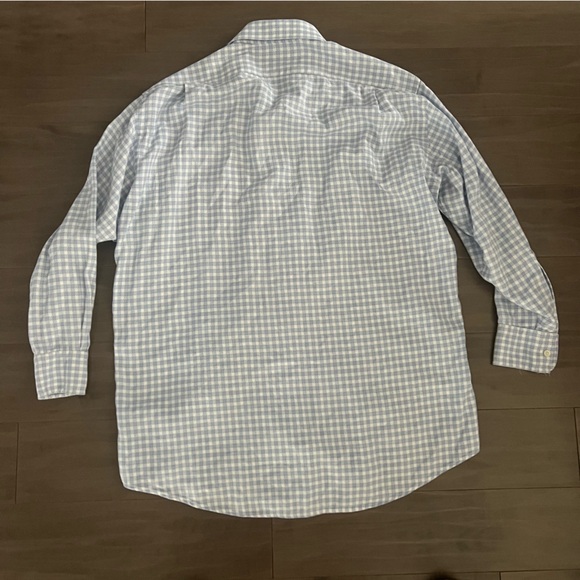 Faconnable Weave Pattern Button Down dress shirt size 16.5 Detailed - Picture 11 of 12